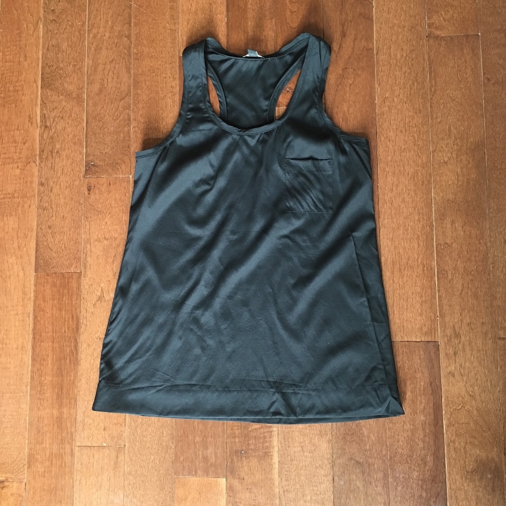Ann Taylor Silk Racerback Tank Sleeveless Blouse